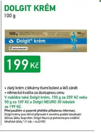 Alphega Lékárna Dolgit krém nabídka