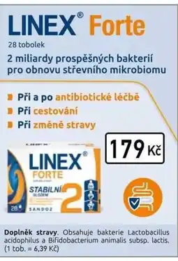 Alphega Lékárna LINEX Forte nabídka