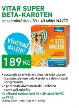 Alphega Lékárna Vitar Super beta-karoten nabídka