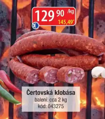 Qanto Čertovská klobása nabídka