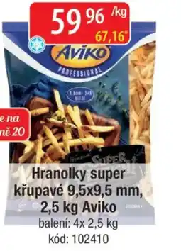 Qanto Aviko Hranolky super křupavé 9,5x9,5 mm, nabídka