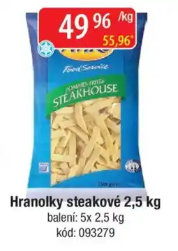 Qanto Hranolky steakové nabídka