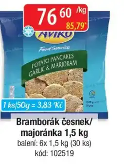 Qanto Bramborák česnek/ majoránka nabídka