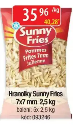 Qanto Hranolky Sunny Fries 7x7 mm nabídka