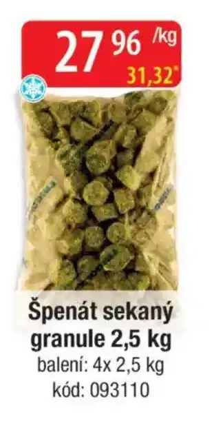 Qanto Špenát sekaný granule nabídka