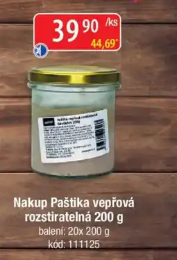 Qanto Nakup Paštika vepřová rozstiratelná nabídka