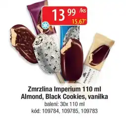 Qanto Zmrzlina Imperium Almond, Black Cookies, vanilka nabídka