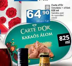 Jip Carte d'Or čokoláda + oříšek 825 ml nabídka