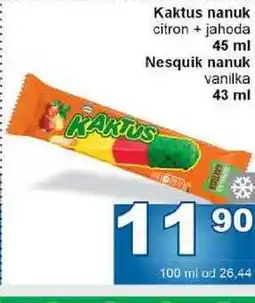 Jip Kaktus nanuk citron + jahoda 45 ml nabídka