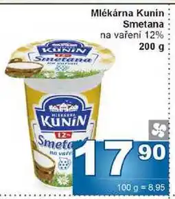 Jip Kunín Smetana na vaření 12% nabídka