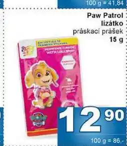 Jip Paw Patrol lizátko práskací prášek nabídka