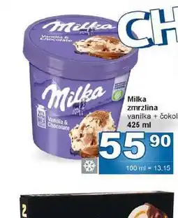 Jip Milka zmrzlina vanilka + čokoláda 425 ml nabídka