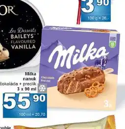 Jip Milka nanuk čokoláda + preclík 3 x 90 ml nabídka