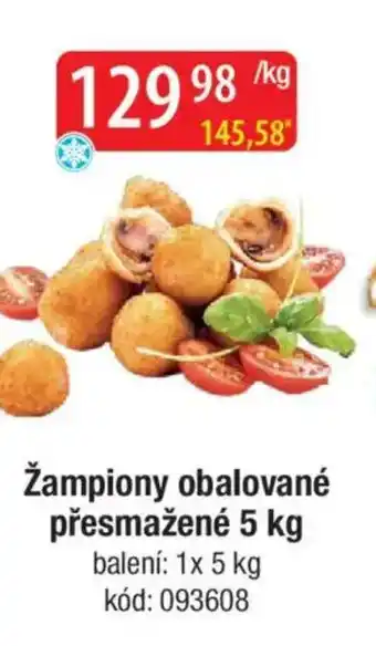 Qanto Žampiony obalované přesmažené nabídka