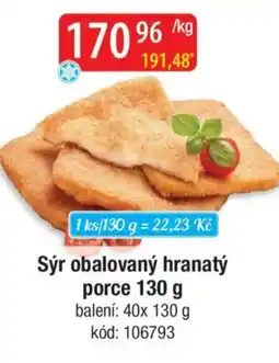 Qanto Sýr obalovaný hranatý porce nabídka
