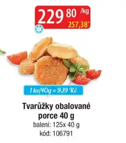 Qanto Tvarůžky obalované porce nabídka