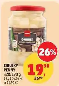 Penny Market CIBULKY PENNY, 320/190 g nabídka