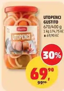 Penny Market UTOPENCI GUSTITO, 670/400 g nabídka
