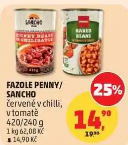 Penny Market FAZOLE PENNY/ SANCHO, 420/240 g nabídka