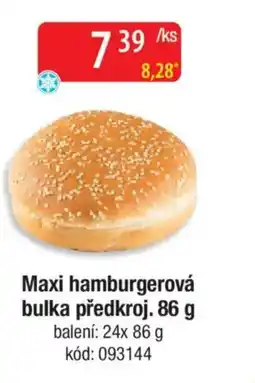 Qanto Maxi hamburgerová bulka předkroj. nabídka