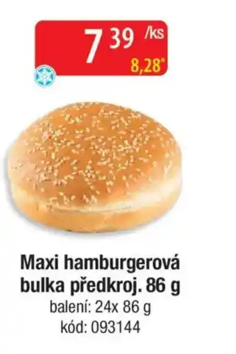 Qanto Maxi hamburgerová bulka předkroj. nabídka