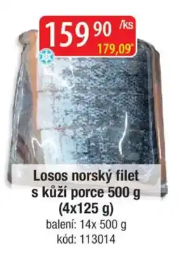 Qanto Losos norský filet s kůží porce nabídka