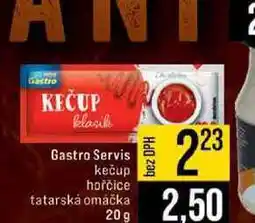 Jip Gastro Servis kečup hořčice tatarská omáčka nabídka