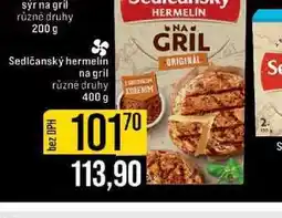 Jip Sedlčanský hermelín na gril různé druhy nabídka