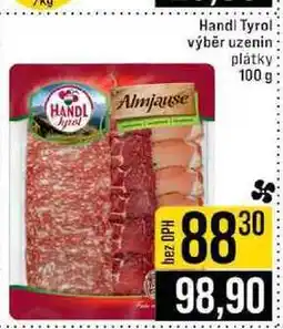 Jip Handl Tyrol výběr uzenin plátky nabídka