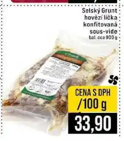 Jip Selský Grunt hovězí lička konfitovaná sous-vide bal. cca nabídka