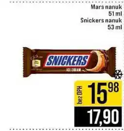 Jip Mars nanuk 51 ml Snickers nanuk 53 ml nabídka