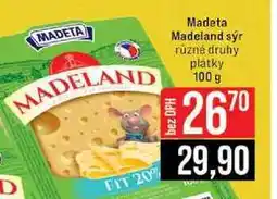 Jip Madeta Madeland sýr různé druhy plátky nabídka