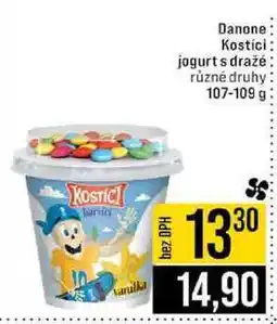 Jip Danone Kostici jogurt s draže různé druhy nabídka