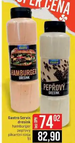 Jip Gastro Servis dresink hamburger pepřový pikantni ninja nabídka