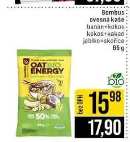 Jip Bombus ovesná kaše banán+kokos kokos+kakao jablko+skořice 65g nabídka