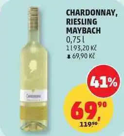 Penny Market CHARDONNAY, RIESLING MAYBACH, 0,751 nabídka