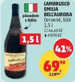 Penny Market LAMBRUSCO EMILIA BELL'AURORA, 1,5 nabídka