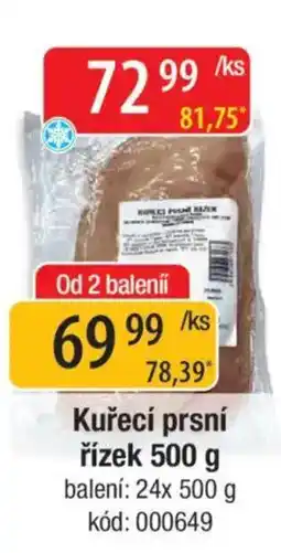 Qanto Kuřecí prsní řízek nabídka