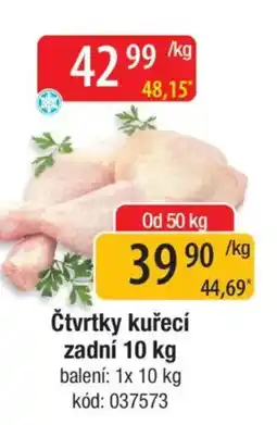Qanto Čtvrtky kuřecí zadní nabídka
