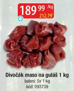 Qanto Divočák maso na guláš nabídka
