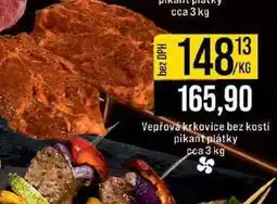 Jip Vepřová krkovice bez kosti pikant plátky cca 3 kg 1kg nabídka