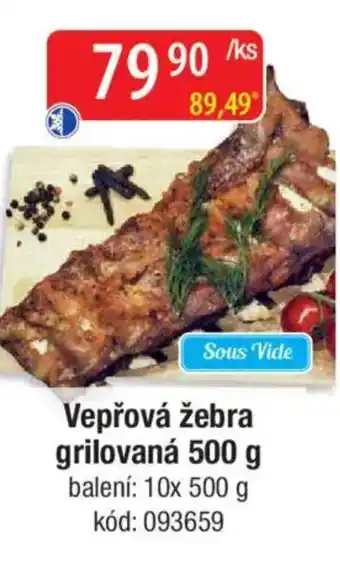 Qanto Vepřová žebra grilovaná nabídka