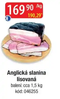 Qanto Anglická slanina lisovaná nabídka