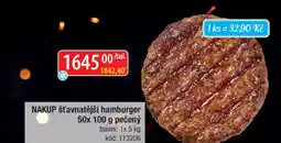 Qanto NAKUP šťavnatější hamburger pečený nabídka