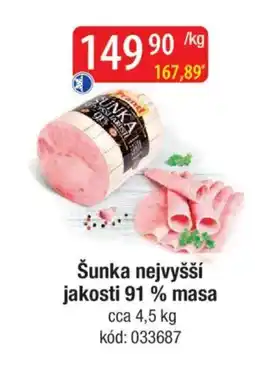 Qanto Šunka nejvyšší jakosti 91% masa nabídka