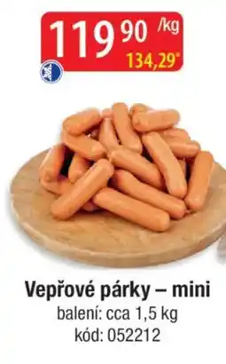 Qanto Vepřové párky - mini nabídka