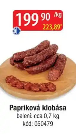 Qanto Papriková klobása nabídka