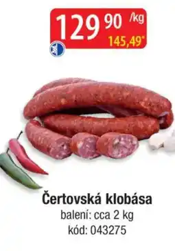Qanto Čertovská klobása nabídka