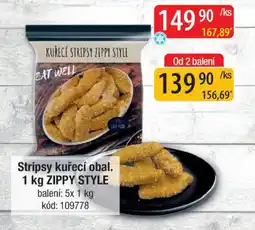 Qanto Stripsy kuřecí obal. ZIPPY STYLE nabídka