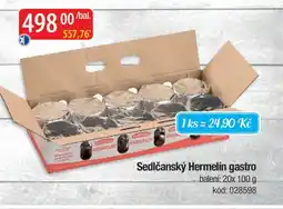 Qanto Sedlčanský Hermelín gastro nabídka